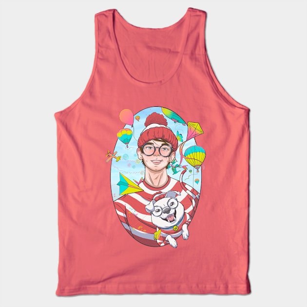 Where’s Waldo and Woof Tank Top by Maxx Slow